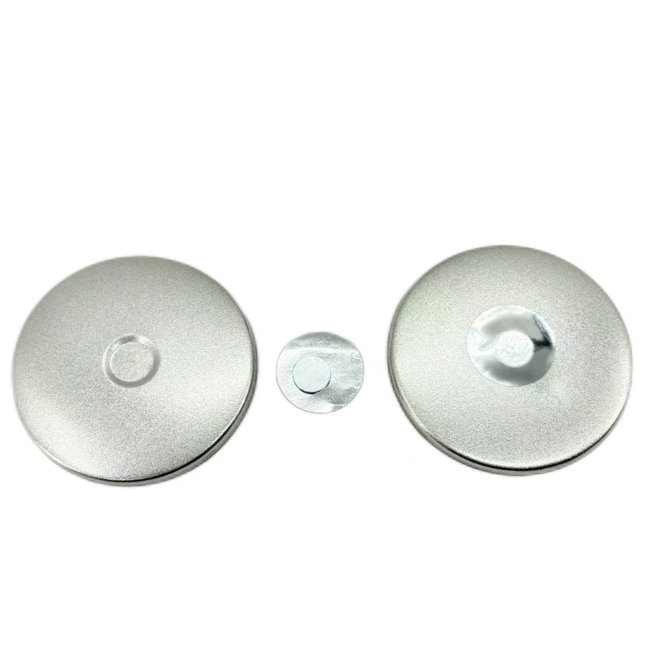 Imanes de nevera de hojalata, imanes de nevera magnéticos fuertes de metal, suministros creativos para insignias, juego de materiales para insignias DIY al por mayor
