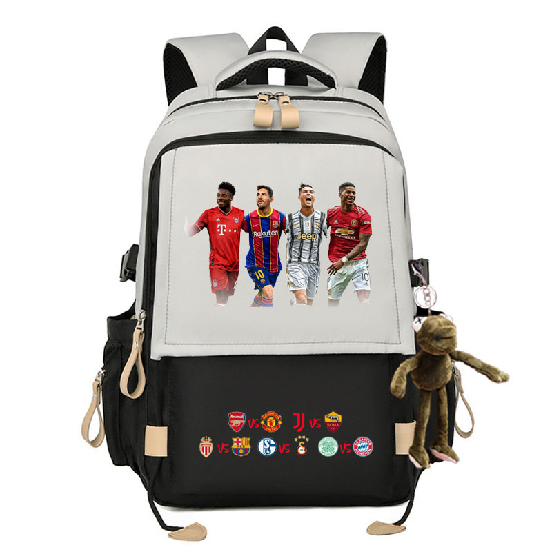 2024 Liga de Campeones Copa del Mundo de Fútbol Mochila Real Madrid Kaká C Ronaldo Barcelona Messi Chelsea Manchester United Estudiantes