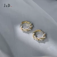 Жемчужное кольцо для ушей с покрытием 14K серьги ниша индивидуальный дизайн расширенное чувство 2022 Новый прилив серьги Заводская Пряжка для ушей