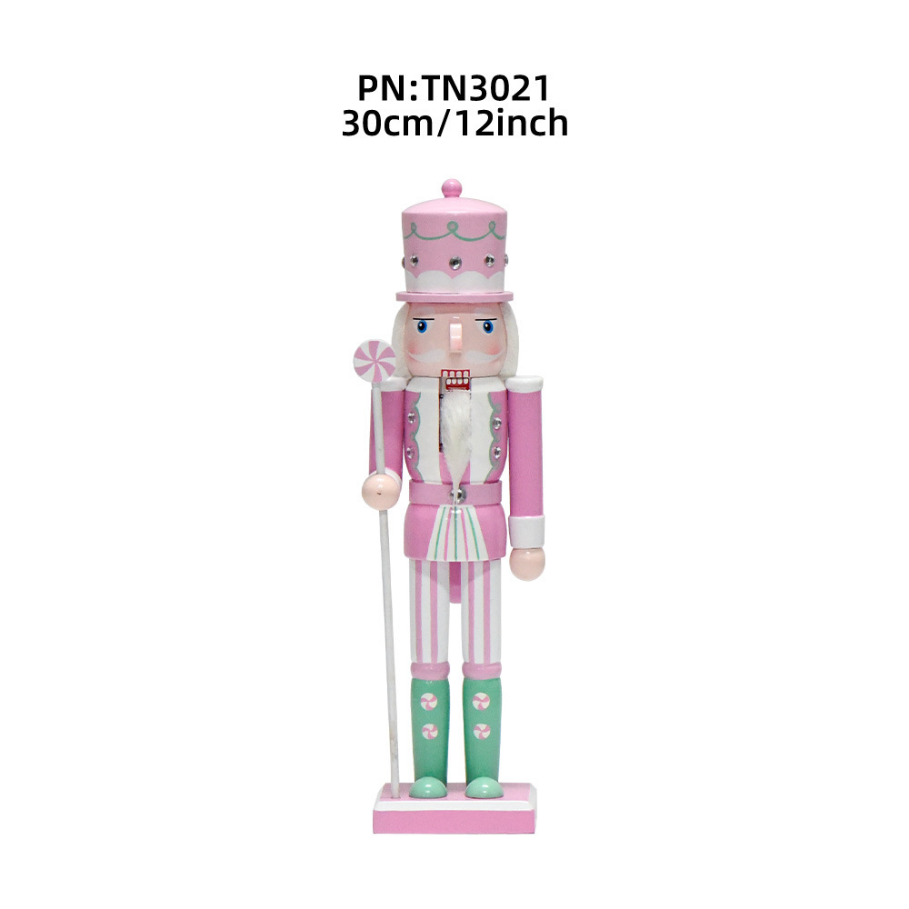 30cm transfronterizo cascanueces decoración de Navidad atmósfera regalos de Navidad colgantes de árbol de Navidad macarón decoración en stock