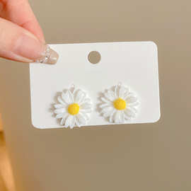 @特价 日系小清新气质时尚简约耳饰 东大门新款可爱小雏菊花朵耳