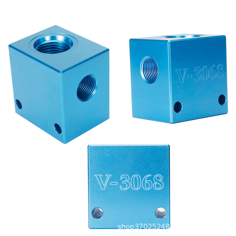 定制螺纹插装止回阀块V3068同步阀分流平衡阀V6068液压底座机械