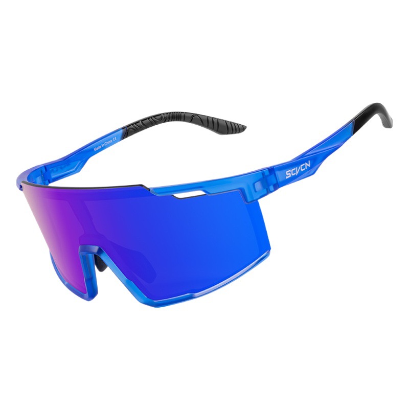 Gafas de Ciclismo Deportivo de PC, Cortavientos con Puente Nasal Ajustable, para Ciclismo de Carretera y Montañismo