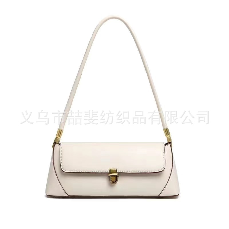 2024 Summer New Fashion Simple Single Shoulder Underarm Quilted Women's Bag Trendy High-Texture Baguette Bag - Thumbnail 6