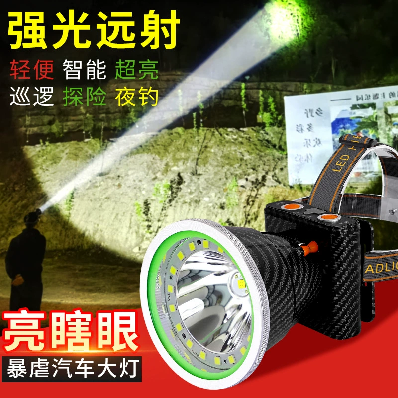 Налобный фонарь 2025, новая модель, сильный свет, ультра-яркий налобный фонарь, зарядка, сверхдлительное время автономной работы, 100 часов, ночная рыбалка, шахтерская лампа
