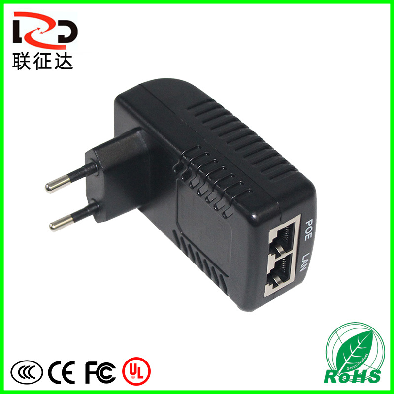 【电源适配器 】POE电源 24V1A欧规无线AP网桥POE开关电源