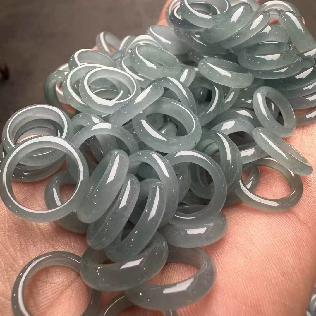 天然玉石蓝水线圈幸运跑环玉环手串项链DIY手工饰品批发