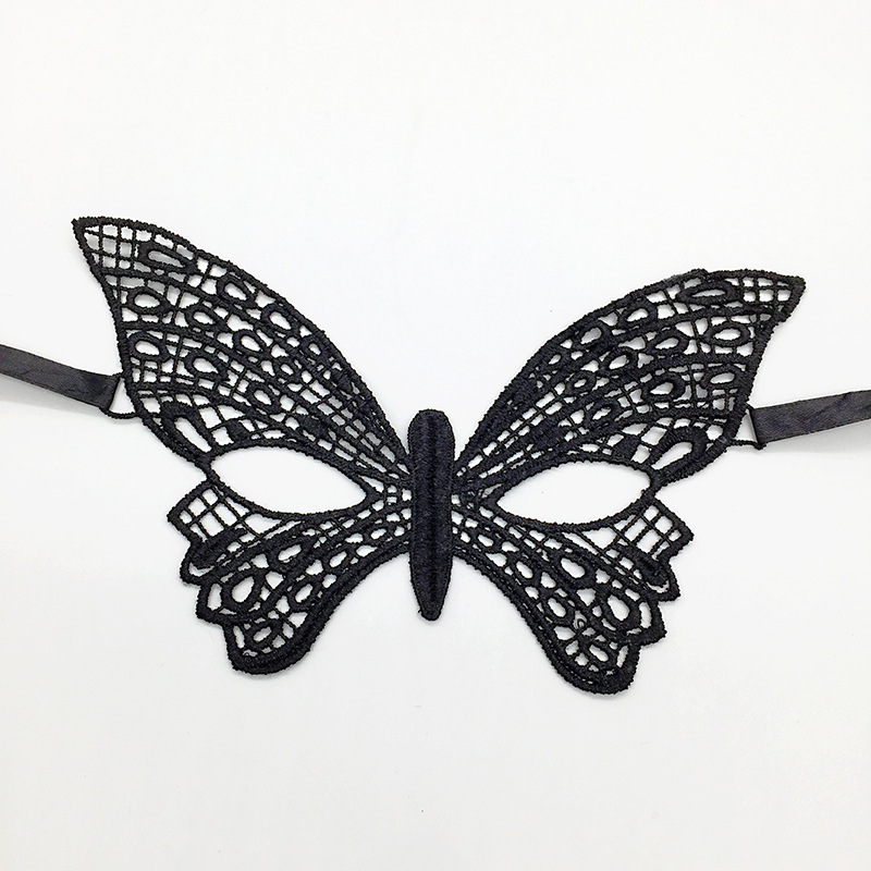 Carnaval negro amorfo rendimiento de encaje disfraz de máscara media cara Halloween bar espectáculo eyewear mayorista TK