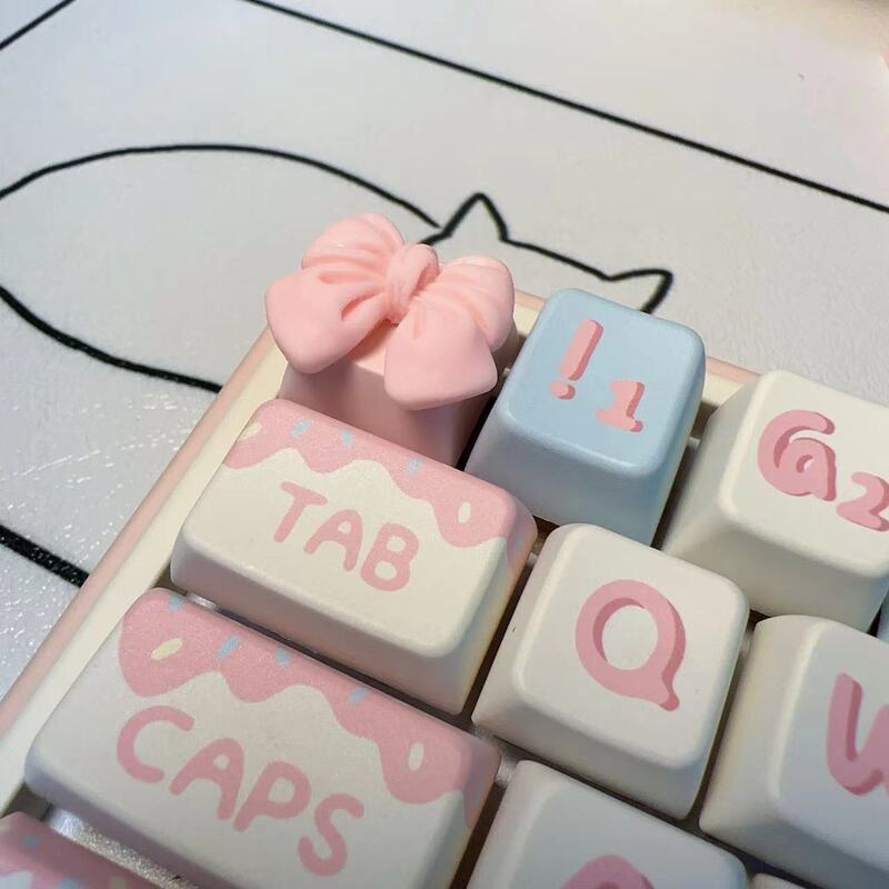 Personalized Keycap Xda Height Pbt Bow Special Key Small Red Book Hot-Selling Style Cartoon Single Keyboard Cap