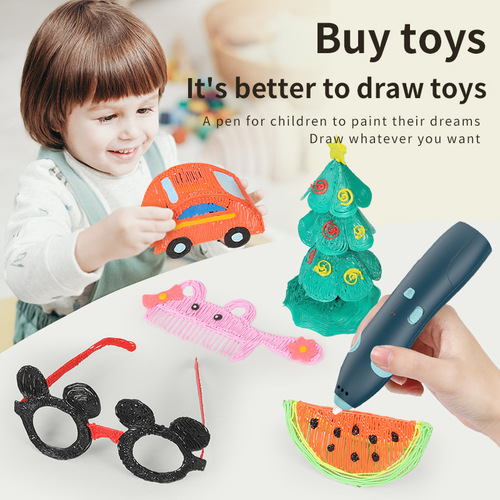 [Low temperature model] Non-hot 3D printing pen wireless 3D children's three-dimensional graffiti pen 3b painting pen