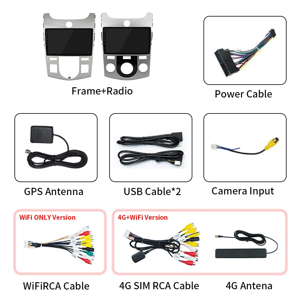 Suitable for 08-13 Kia Forte Android Bluetooth player GPS navigator smart car machine