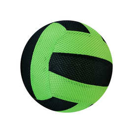 工厂供应PVC环保9寸布套足球网布排球三明治网眼绒布网格充气布球