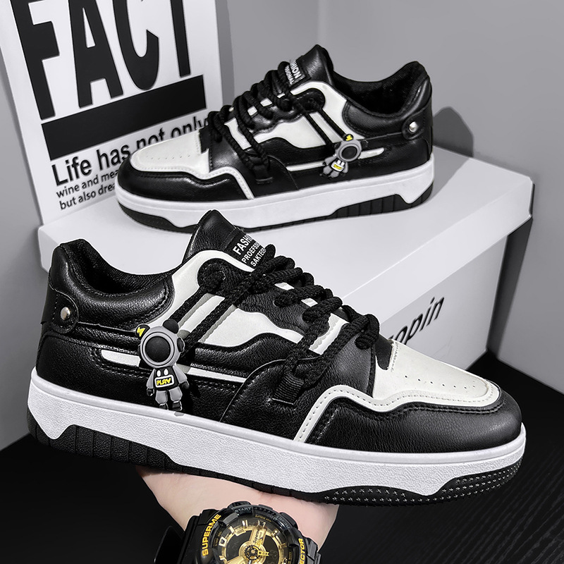 Zapatos de hombre de invierno 2026 nueva moda de zapatos deportivos de skate juveniles casuales de suela gruesa zapatos de moda de nicho