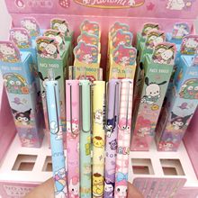卡通三丽鸥盲盒笔学生书写顺滑舒适低重心设计水晶按头中性笔跨境