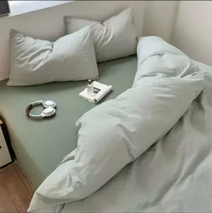 Высококачественный брендовый хлопковый комплект, простыня, покрывало, 4 предмета, 3 предмета