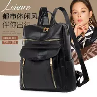 Backpack, shoulder bag, capacious school bag, simple and elegant design, high-quality style