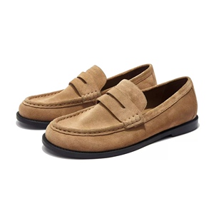 Light Luxury Anti-Velvet Genuine Leather Shoes Fashionable All-Match Breathable High-end Cowhide Breathable Driving Shoes Lazy 2025 New Style