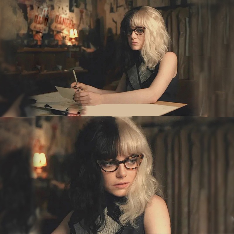 Pelucas europeas y americanas mujeres de Halloween cos bruja en blanco y negro Kuila Cabeza de cabello corto y yang Proveedor de suministro de comercio exterior