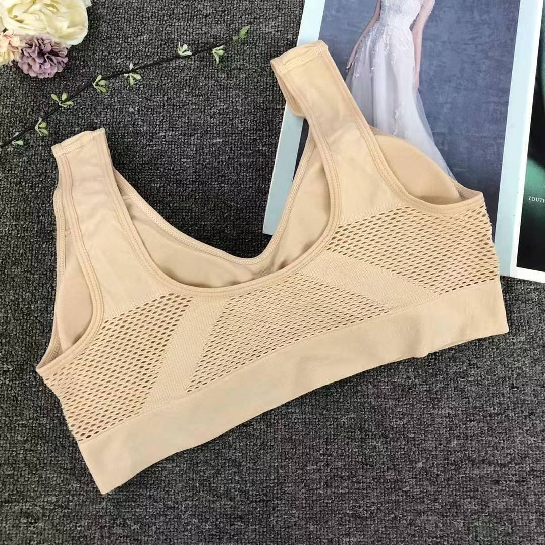 Nueva taza fija sin costuras de alta calidad, chaleco de dama sin anillo de acero, bra de yoga, ropa interior deportiva, mujer al por mayor