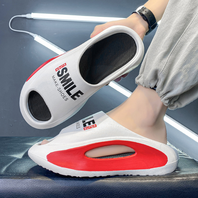 Home 2081 Thick Sole Feet Feeling Lightweight EVA One size Slippers_voghion.com
