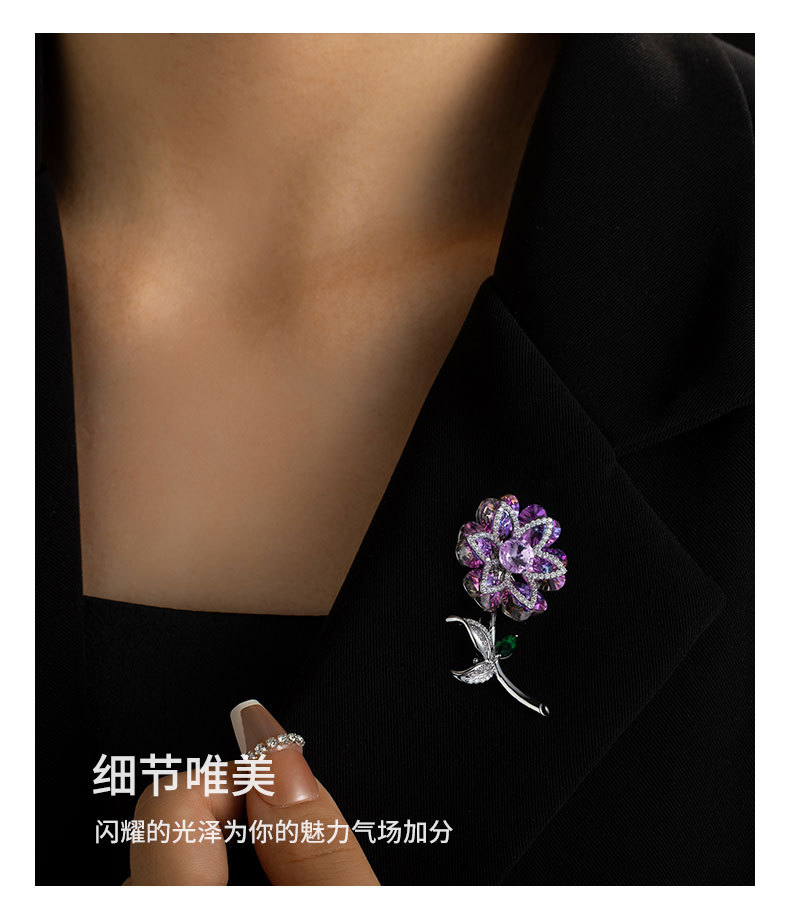 新款繁花似锦胸针小众高级感精致花朵胸花时尚优雅百搭