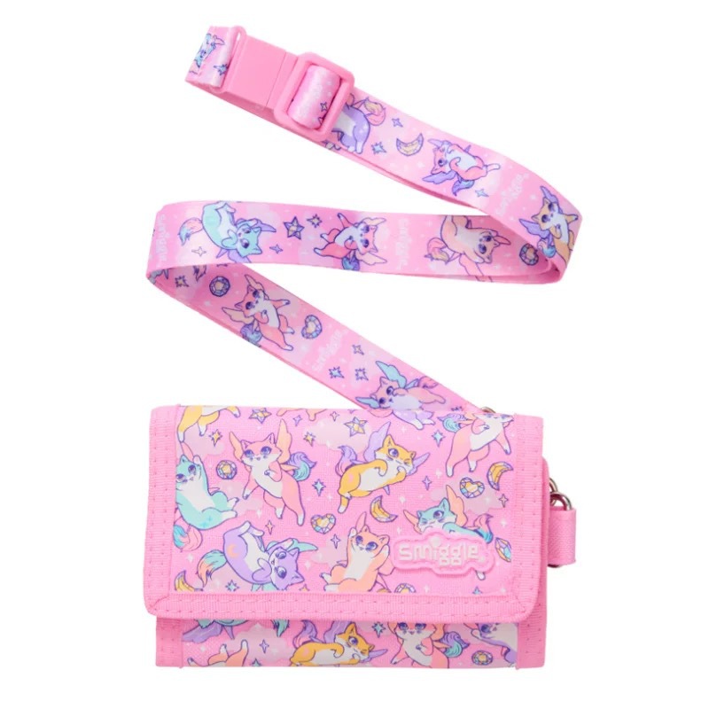 Mochila escolar australiana sonrisa para estudiantes de primaria, mochila ultraligera, rosa púrpura, gato, libro medio