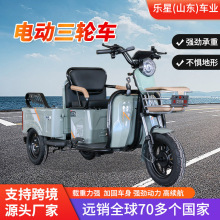 跨境小型電動三輪車擺攤貨客兩用老人代步車家用接送孩子三輪車
