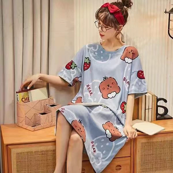 Детское oversize комбинезон-пижама с короткими рукавами, лето, принт-мультфильм, размеры M–XXL