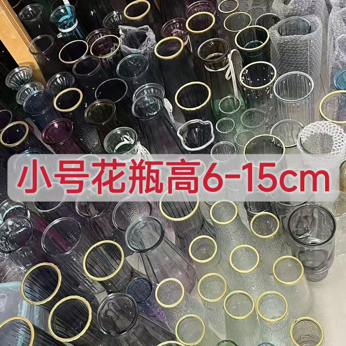 Venta al por mayor precio especial nórdico estilo ins jarrón de vidrio bambú rico agua flor arreglo floral combinación retro decoración de escritorio