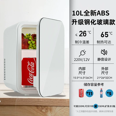 Car Mini Refrigerator Double Soyuducular - strong-cold-version-10l-aurora-white-single-core