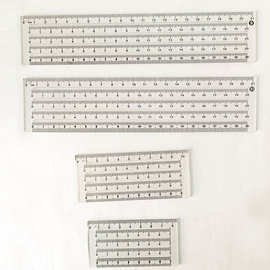 学生小巧划线尺迷你作业英语直尺画格手抄报便携尺方格线打格