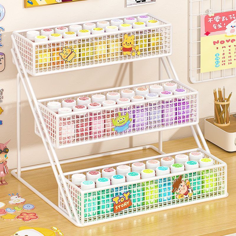 Multi-Layer Storage Rack for Beads, Step-Shaped Organizer Box, Bead Material Kit, DIY Tool Storage