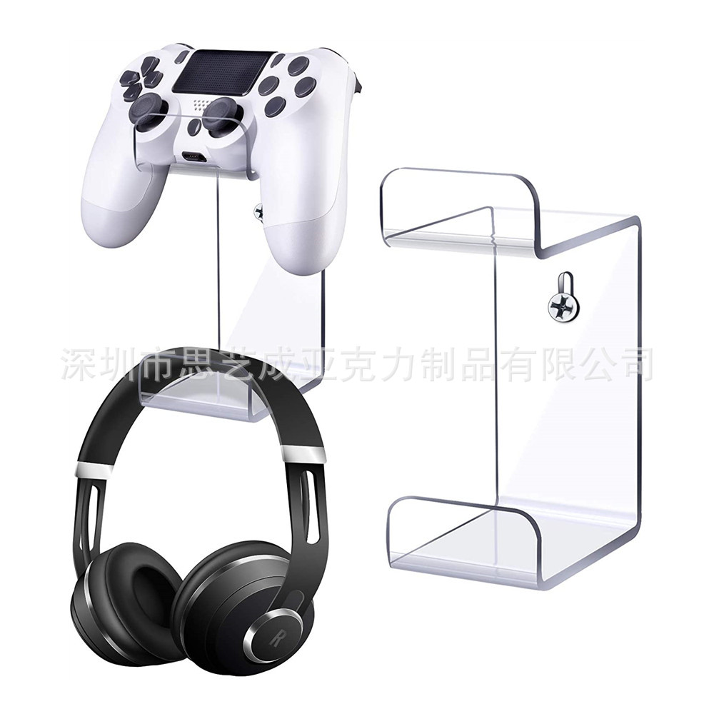 2件装适用PS3PS4PS5控制器支架 游戏控制器支架 游戏音乐耳机架