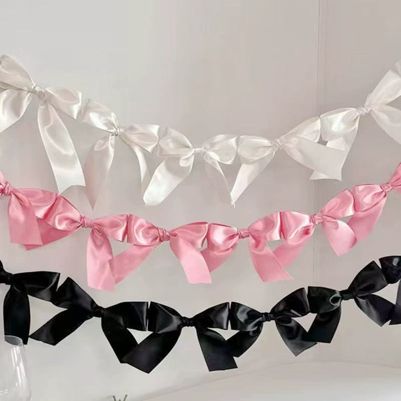 Сделанный вручную бантик в стиле ins, латте-арт, принцесса, детский день рождения, свадьба, вечеринка, фото-баннер, латте-арт