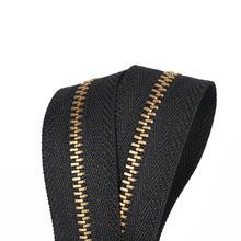 工厂批发3#4#5#号新金色金属拉链条20cm闭尾铜链拉锁衣服口袋拉链