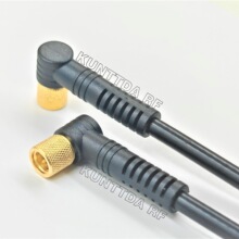 SMA注塑型直角公头RG58射频同轴信号线SMA 公 RG58RG316RG174跳线