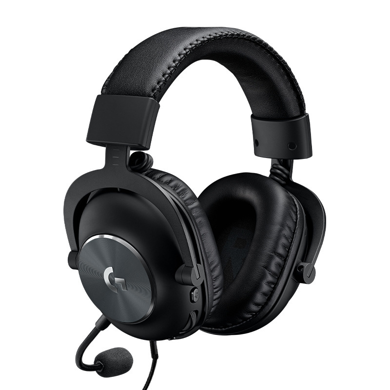 Logitech (G)PRO X wired gaming headset microphone 7.1 surround sound listening speech position e-sports headset