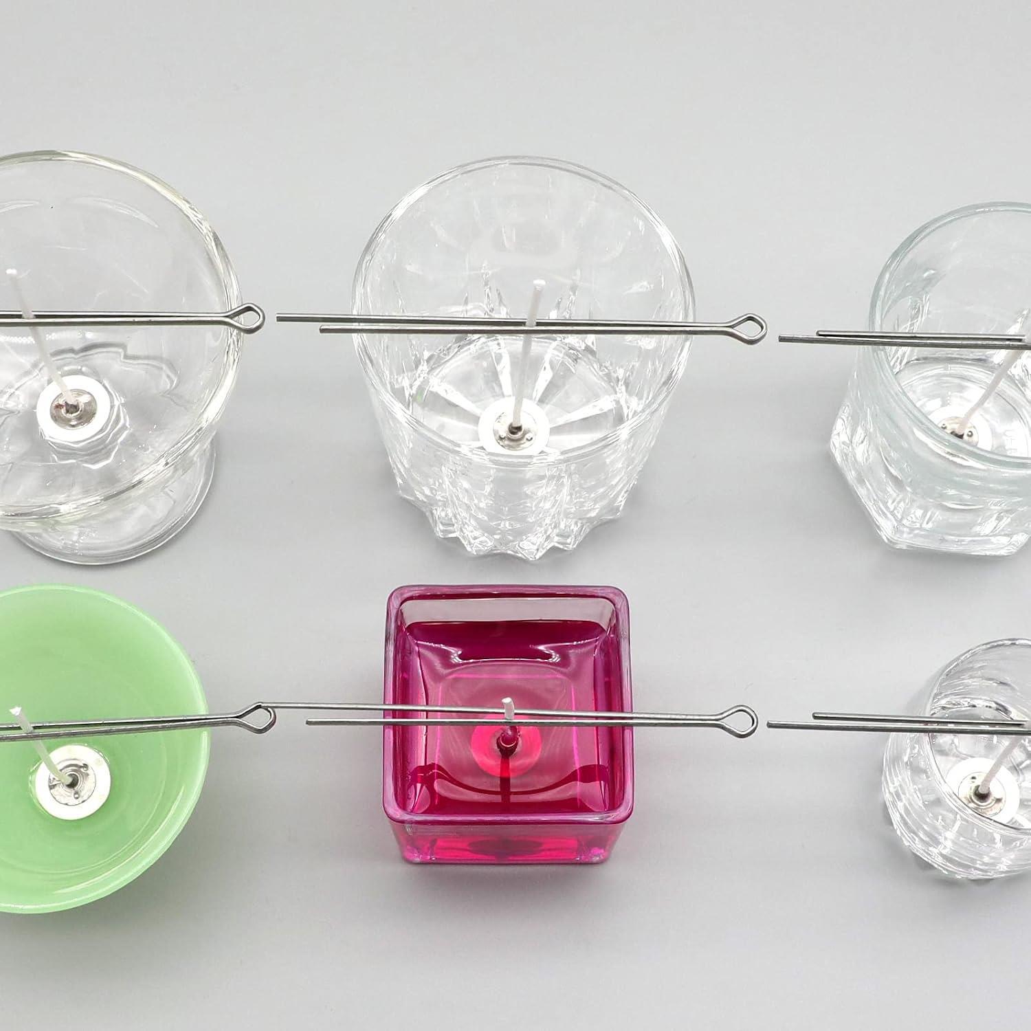 Fabricante multifuncional clip de fijación de mecha vela soporte de núcleo de algodón horquilla de una palabra núcleo de mecha clip de hierro aromaterapia