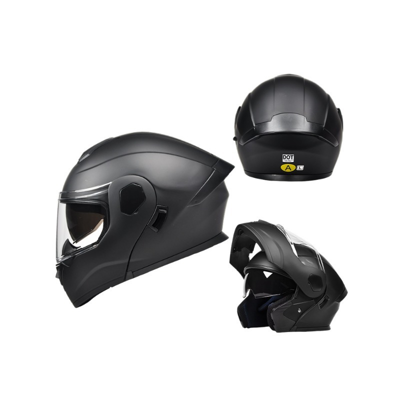 Ad Motorcycle Helmet for Men and Women, All-Season Full-Face Helmet, 3C/Dot Certified, Winter Open-Face Helmet for Electric Scooters