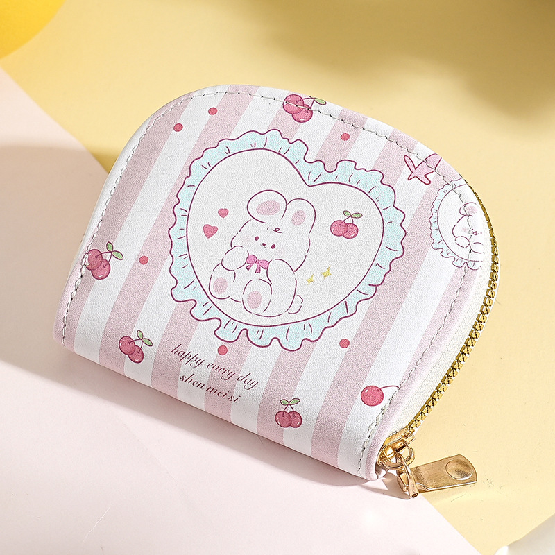 Bolso de tarjeta multitarjeta de venta caliente transfronterizo, bolso de identificación femenino, bolso de almacenamiento de tarjeta bancaria masculina, bolso de tarjeta femenino con estampado de dibujos animados lindo