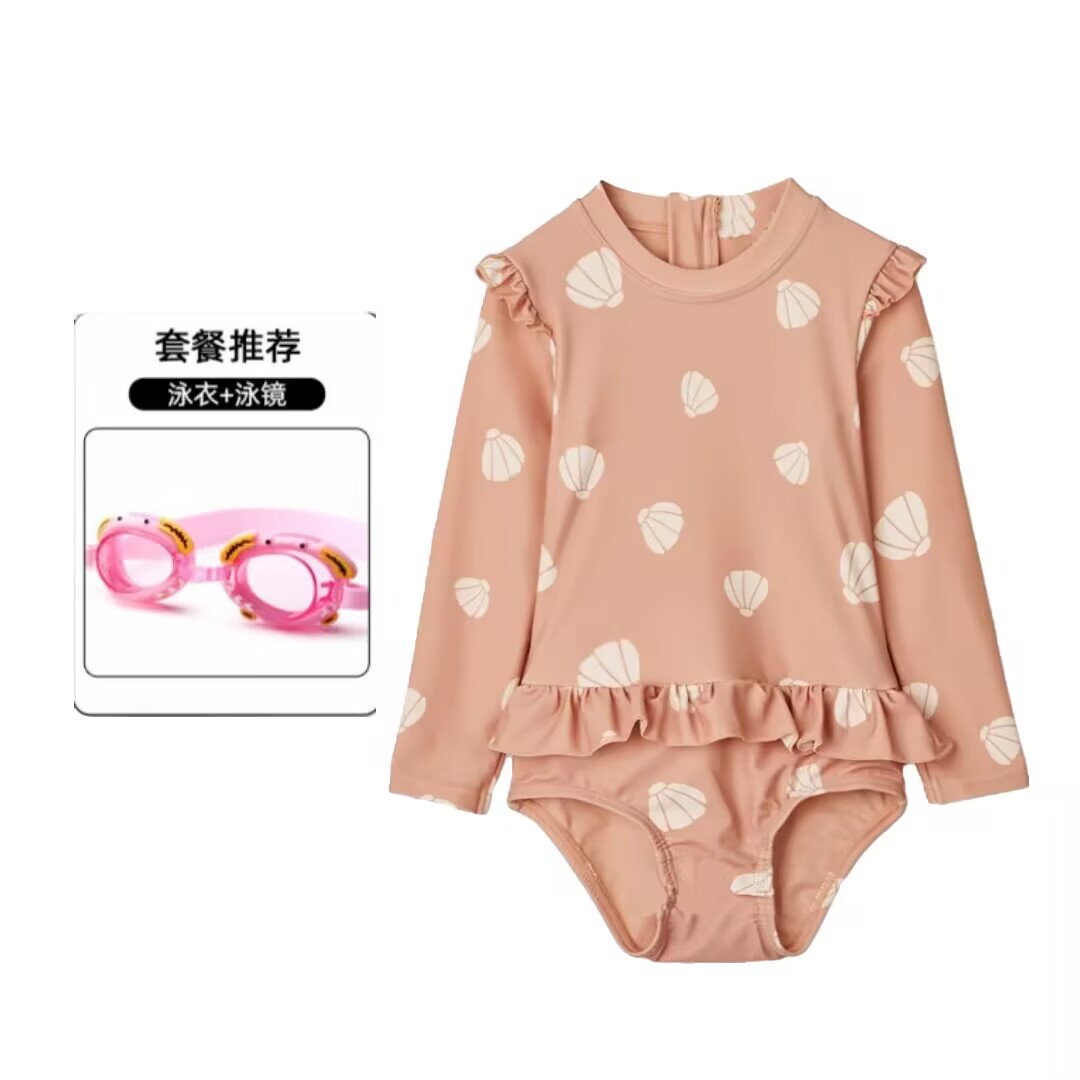Niños trajes de baño de manga larga de secado rápido para niñas nuevas niñas lindas trajes de baño al por mayor