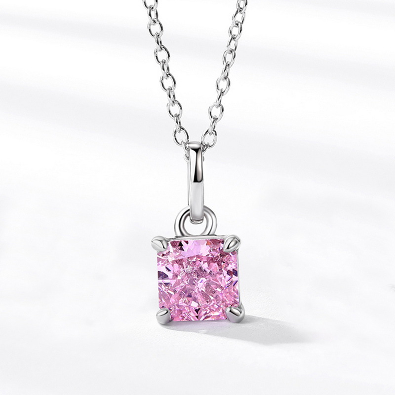 Wilsheng joyería nueva S925 plata pura colgante de moda elegante Rosa Flor hielo corte diamante alto carbono entrega la fábrica
