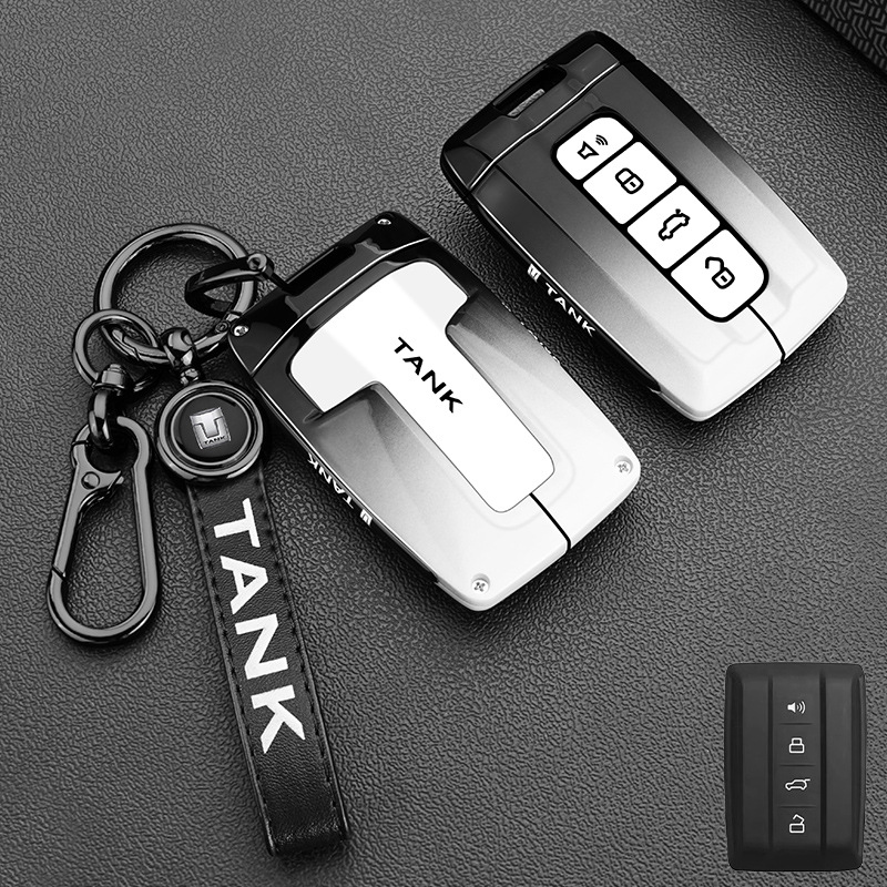 Tank [leather buckle] ink white