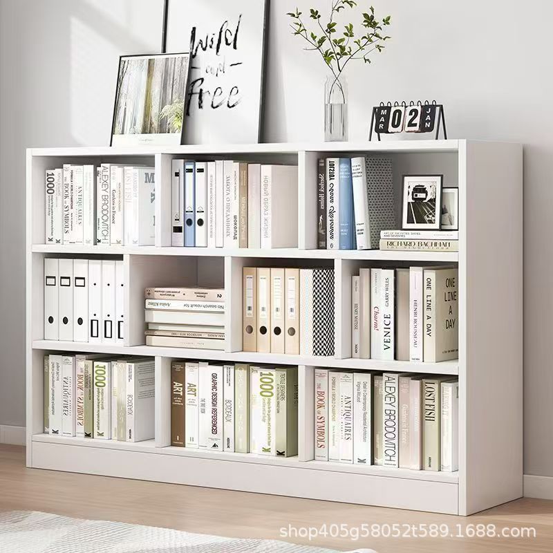 Solid Wood Ecological Board Thickeneded Board 3 to 6 Layers Bookshelf Accessible Luxury Home Floor-Standing Wall Cabinet Kindergarten Storage Cabinet