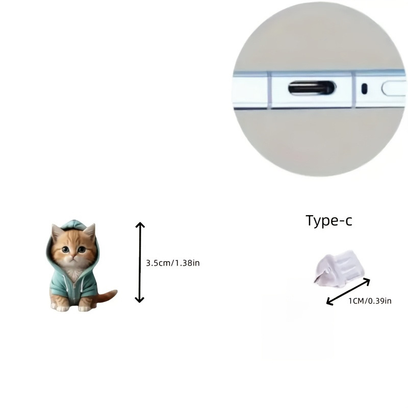 Nuevo acrílico plano transfronterizo 2D dibujos animados acrílico enchufe de polvo para teléfonos móviles