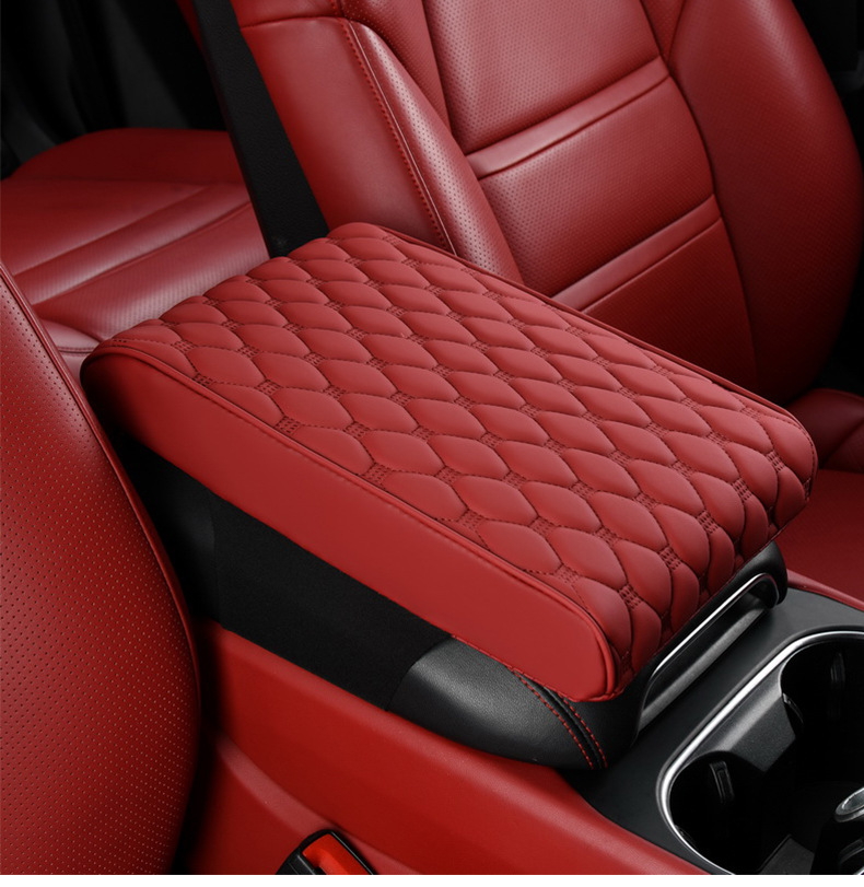 Manufacturers cross-border car armrest box cushion booster cushion leather four seasons universal car protective cover elbow cushion for car