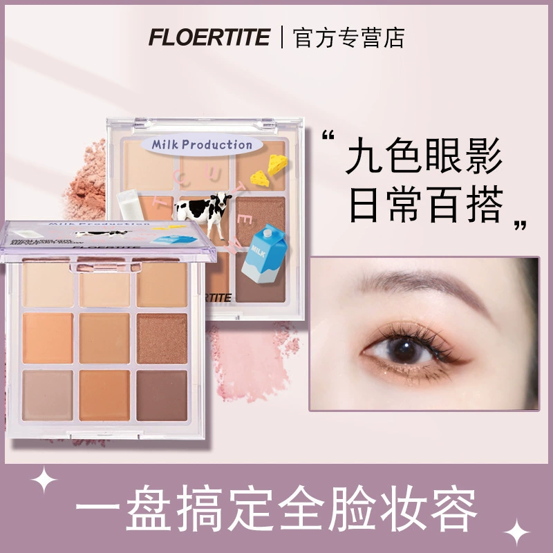 FLOERTITE серия Grocery store Nine-цветные тени с низкой насыщенностью матовые хрупкие дешёвые производитель оптовая