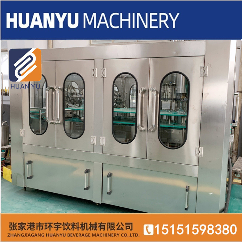 灌装设备蓝莓酵素沙棘豆奶果汁功能性饮料生产线玻璃瓶饮料灌装机