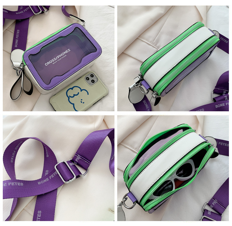 Transparent Small Square Bag, Cute Jelly Crossbody For Women_voghion.com