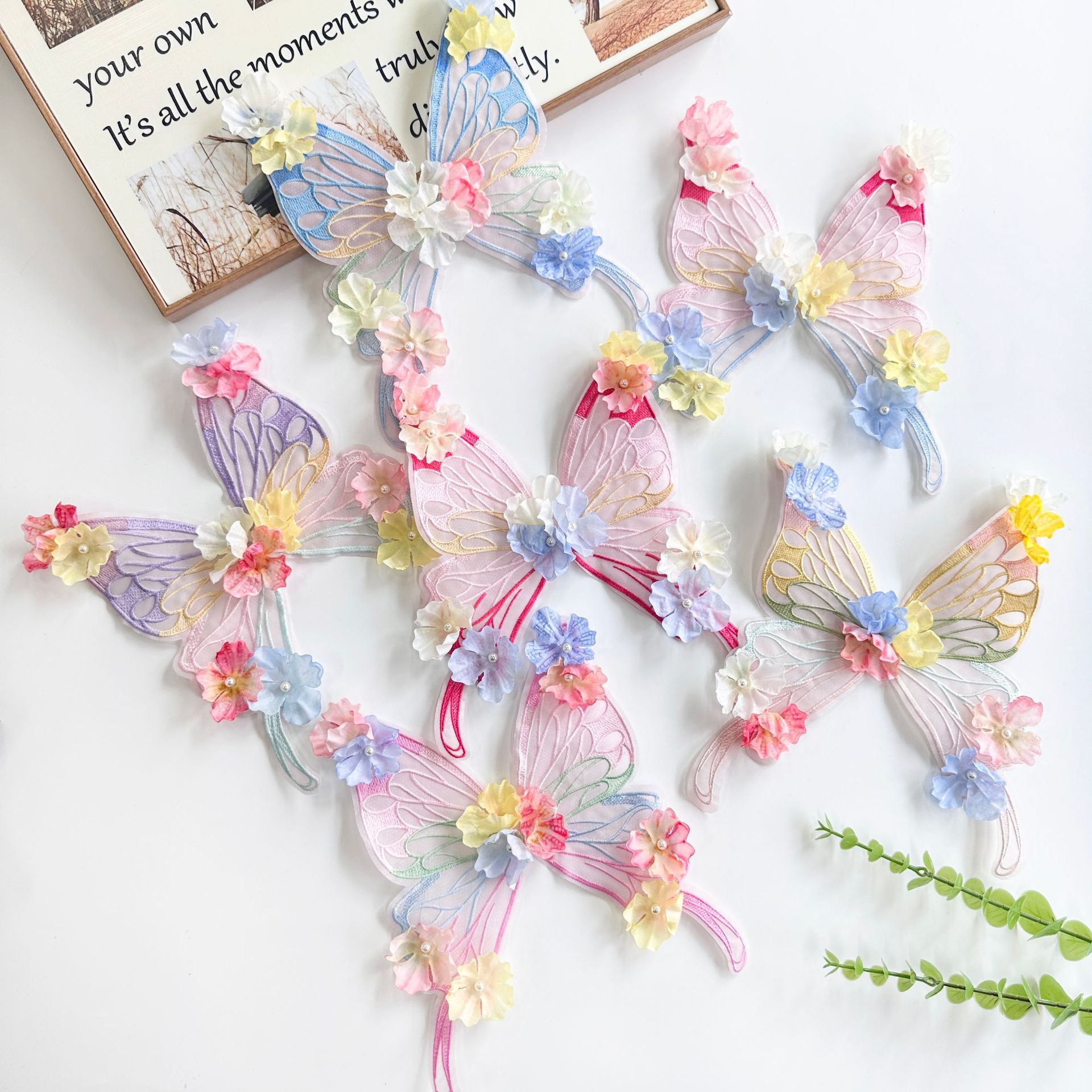 Horquilla con flor, pinza de pelo grande con mariposa, accesorio para el cabello de estilo antiguo, accesorio para el cabello de princesa Hanfu súper mágico, accesorio dulce para el cabello de mascotas, horquilla con flor de seda.